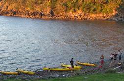 Kayaking around Great Barrier Island